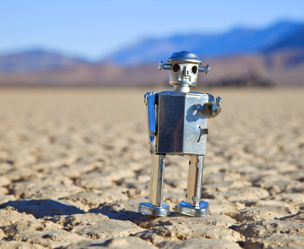 Toy Robot in Desert